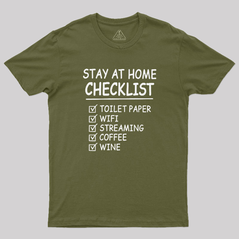 Home Checklist Geek T-Shirt