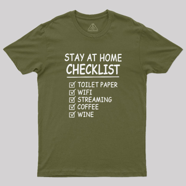 Home Checklist Geek T-Shirt
