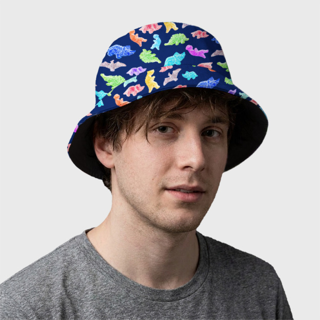 Sour Gummy Dinosaurs Geek Bucket Hat