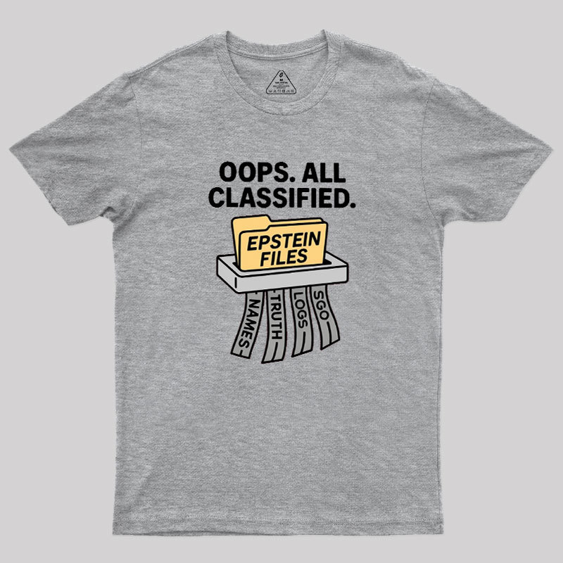 Bold Epstein Files Geek T-Shirt