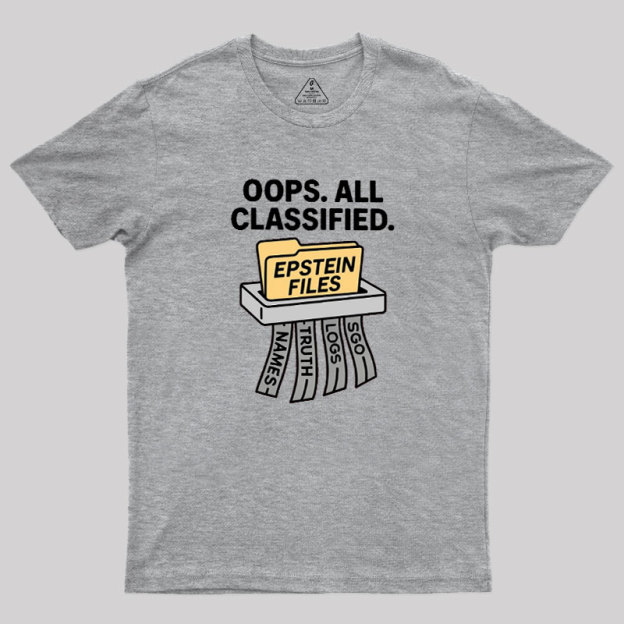 Bold Epstein Files Geek T-Shirt
