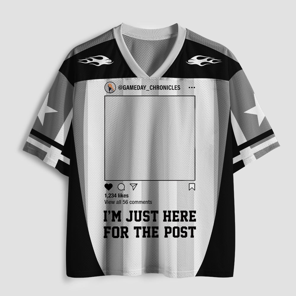 Im Just Here For The Post Geek Mesh Jersey