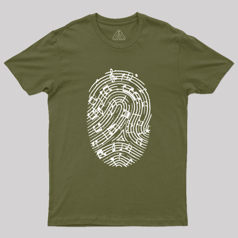 Musical Fingerprint Geek T-Shirt