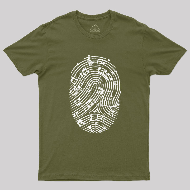 Musical Fingerprint Geek T-Shirt