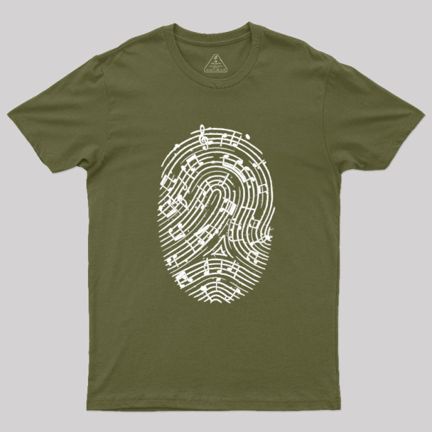 Musical Fingerprint Geek T-Shirt