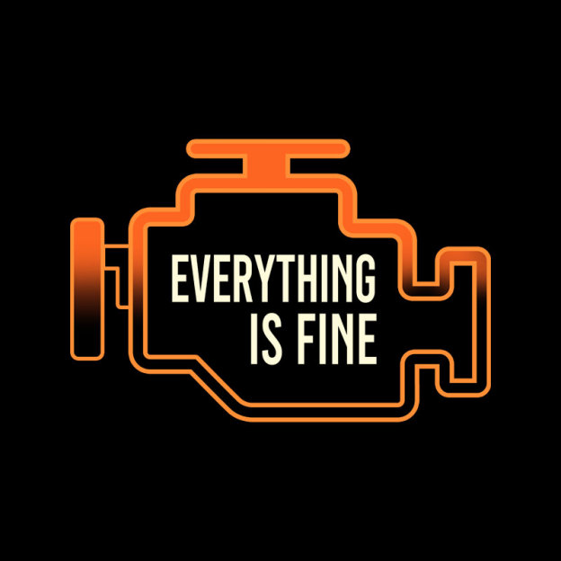 Everything Is Fine Geek T-Shirt
