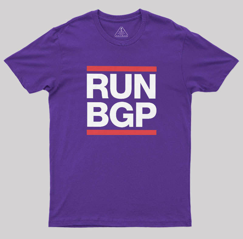 Run BGP Funny Network Engineer Geek T-Shirt