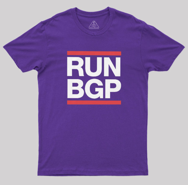 Run BGP Funny Network Engineer Geek T-Shirt