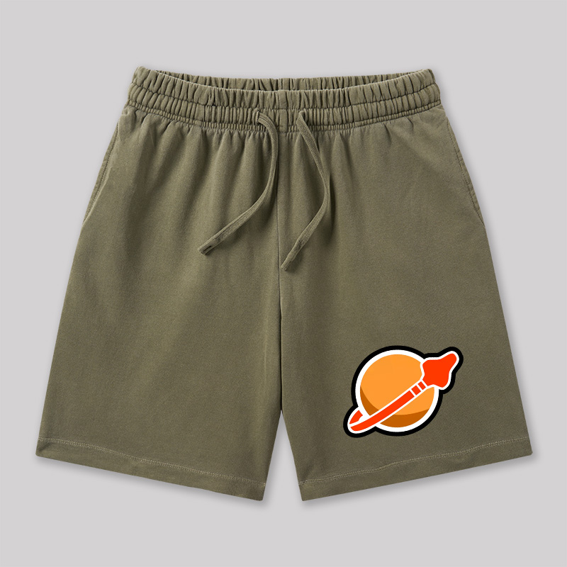 New Space Mars Geeky Washed Shorts