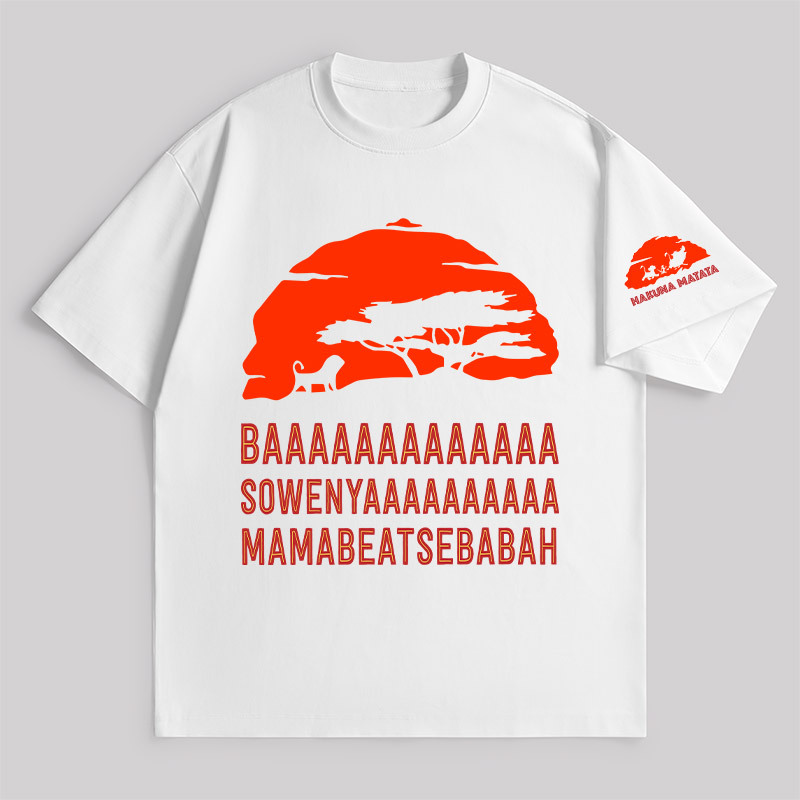 Baaa Sownyaaa Mamabeatsebabah Unisex Oversized T-shirt
