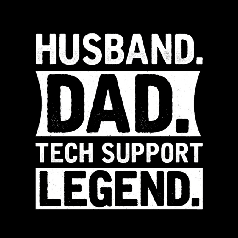 Husband Dad Tech Support Geek T-Shirt