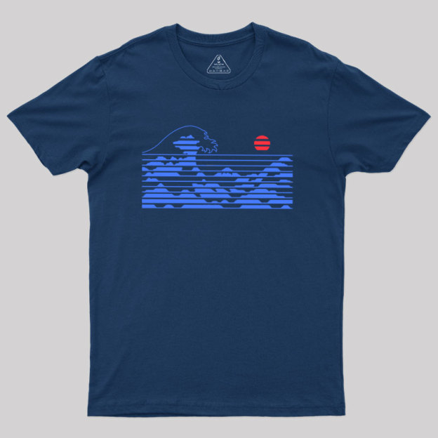 KANAGAWA STRIPE Geek T-Shirt