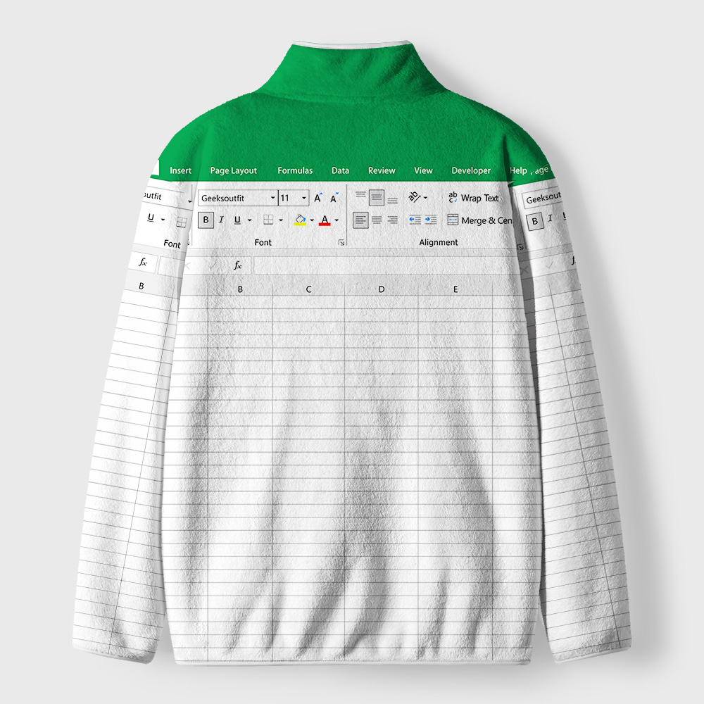 Excel Funny Geek Polar Fleece Full-Zip Jacket