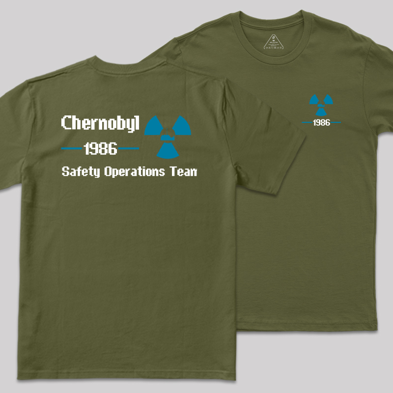 1986 Chernobyl Front and Back Printed T-Shirt