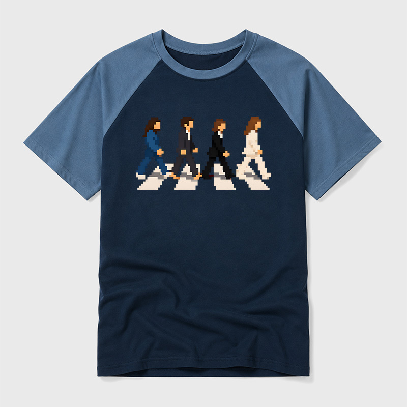 Crossing The Road Raglan T-shirt
