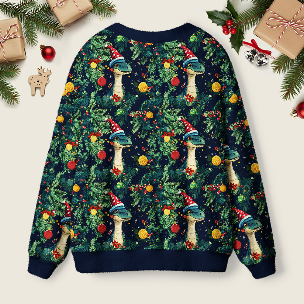 Christmas Dinosaur Geek Ugly Cardigan Sweaters