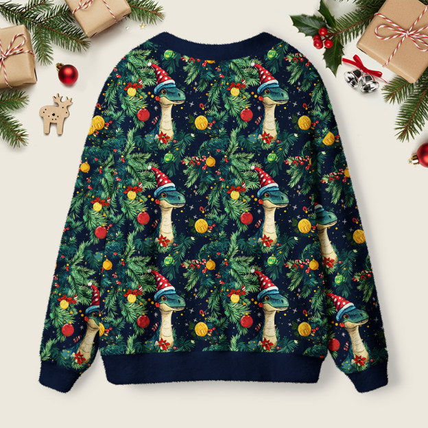 Christmas Dinosaur Geek Ugly Cardigan Sweaters