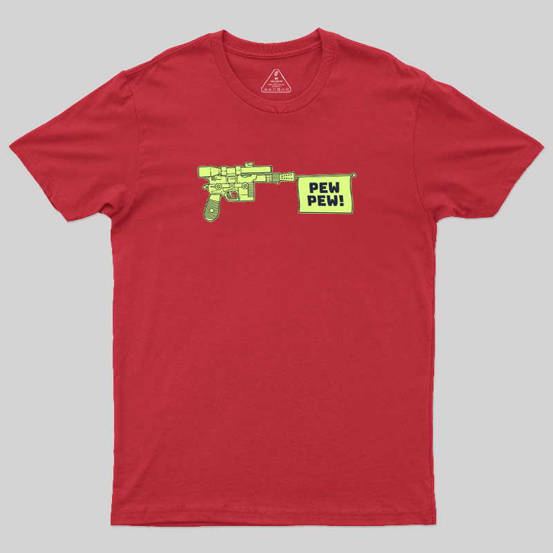 Laser Gun Pew Pew Geek T-Shirt