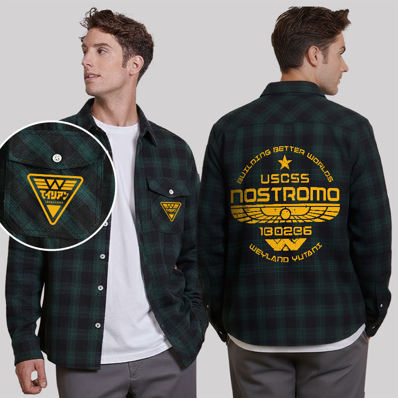 USCSS Nostromo Plaid Flannel Shirt