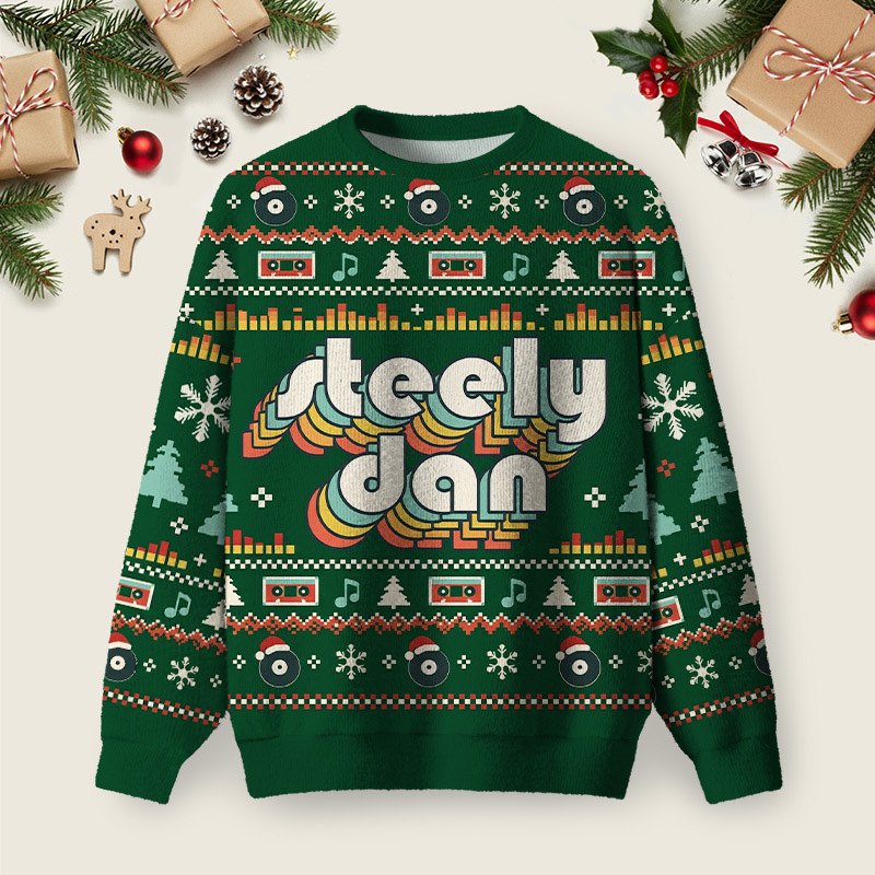 Geeksoutfit Chernobyl 1986 Yellow Ugly Christmas Fuzzy Fleece Sweatshirt for Sale