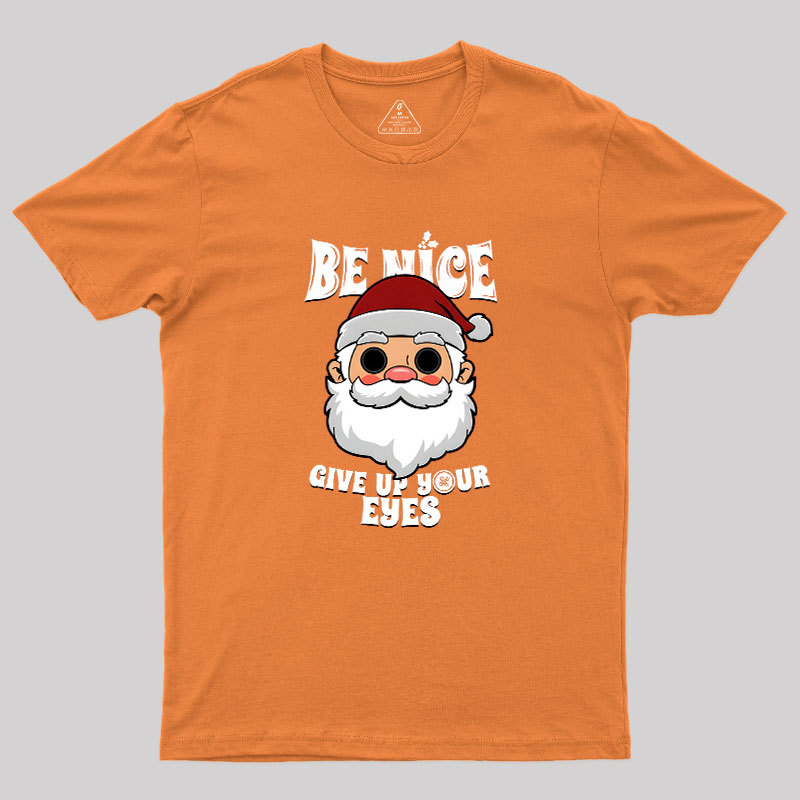 Spooky Santa Claus Dark Humor Gift For Christmas Geek T-Shirt