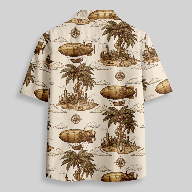 Steam Age Expedition Button Up Pocket Shirt