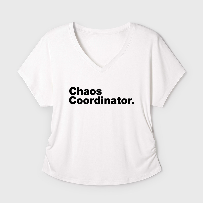 Chaos Coordinator Geek Dolman Sleeve V-Neck Shirt