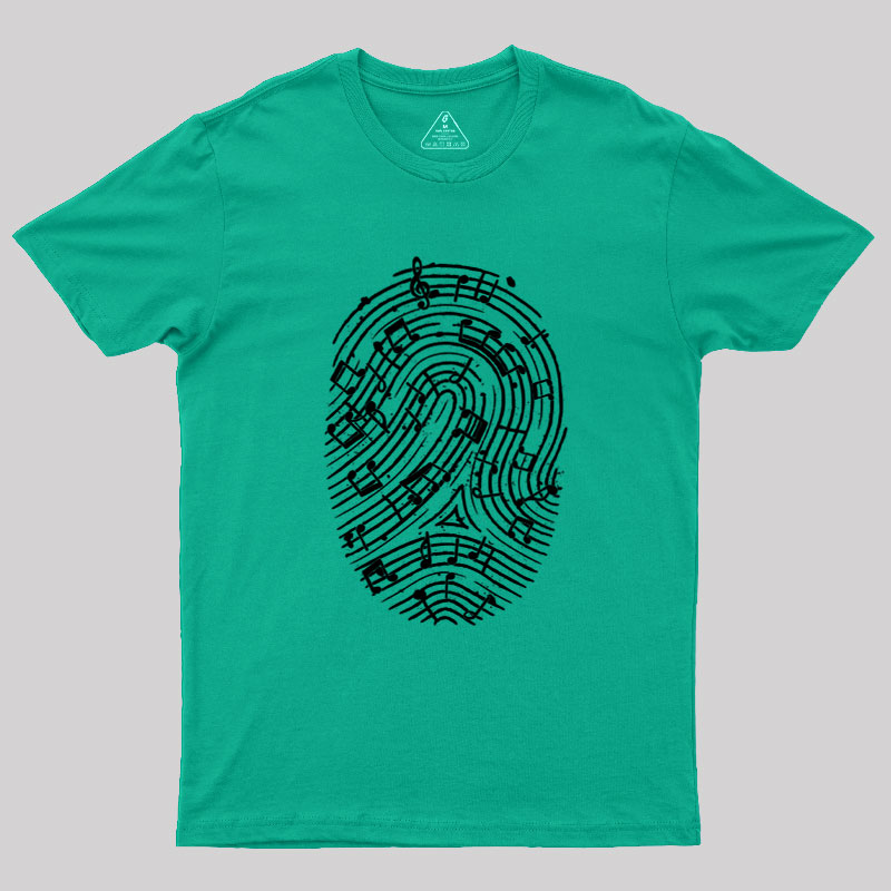 Musical Fingerprint Geek T-Shirt
