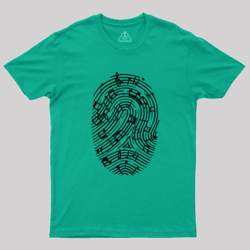 Musical Fingerprint Geek T-Shirt