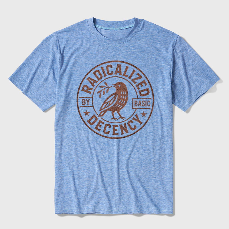 Radicalized By Basic Decency Ultra Soft Heather Tee