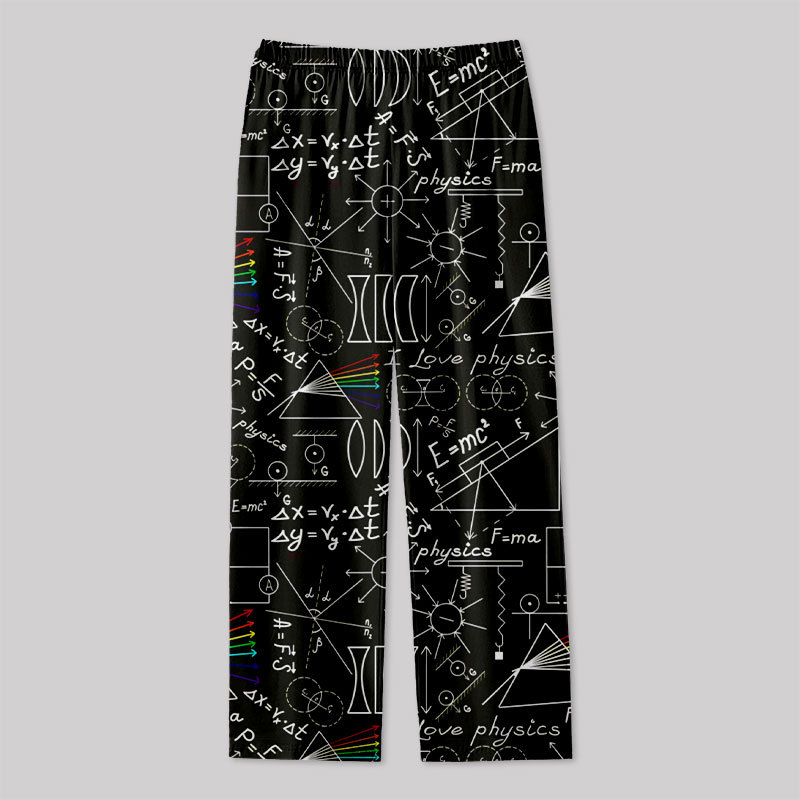 Physics Notes Geek Loungewear Pants