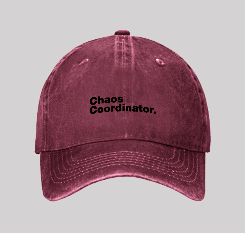 Chaos Coordinator Washed Vintage Baseball Cap
