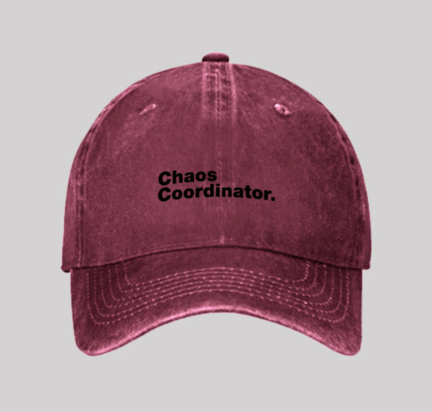 Chaos Coordinator Washed Vintage Baseball Cap