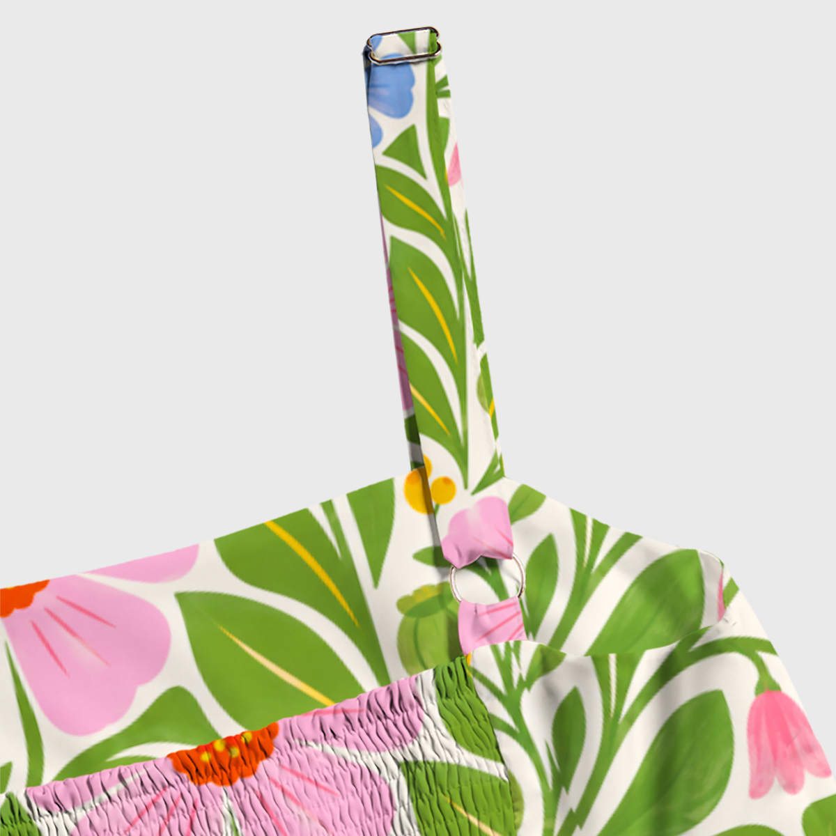 Ginger Cats & Garden Flowers Geek Tiered Cami Maxi Dress