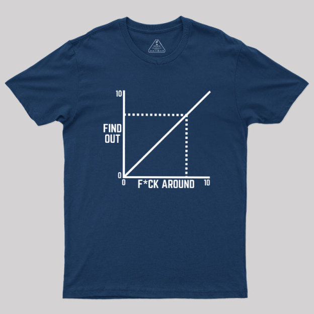 Funny Fck Around And Find Out Diagram Chart Geek T-Shirt