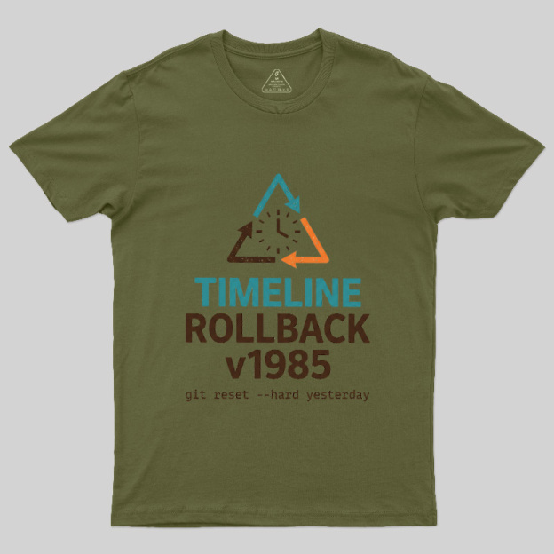 Timeline Rollback V1985 Geek T-Shirt