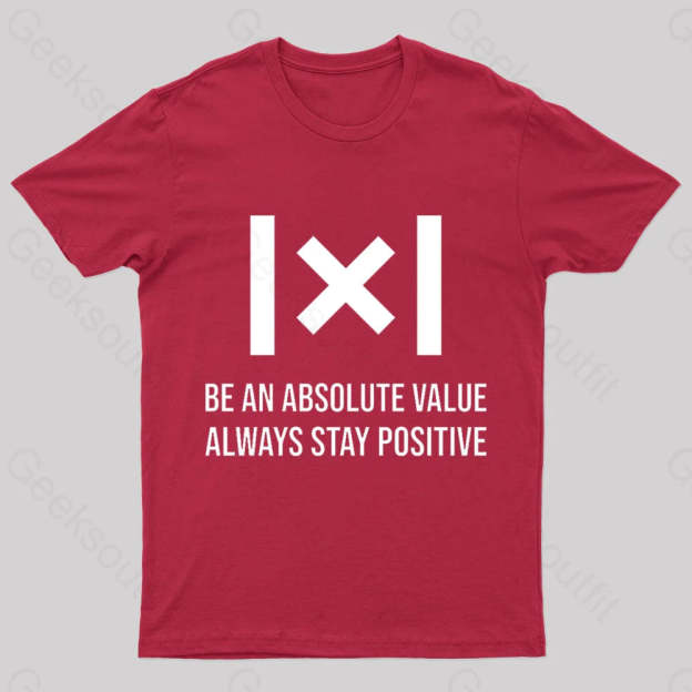 Be An Absolute Value Nerd T-Shirt Red / S