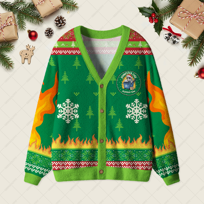 Geeksoutfit Trash Panda Geek Ugly Cardigan Sweaters for Sale