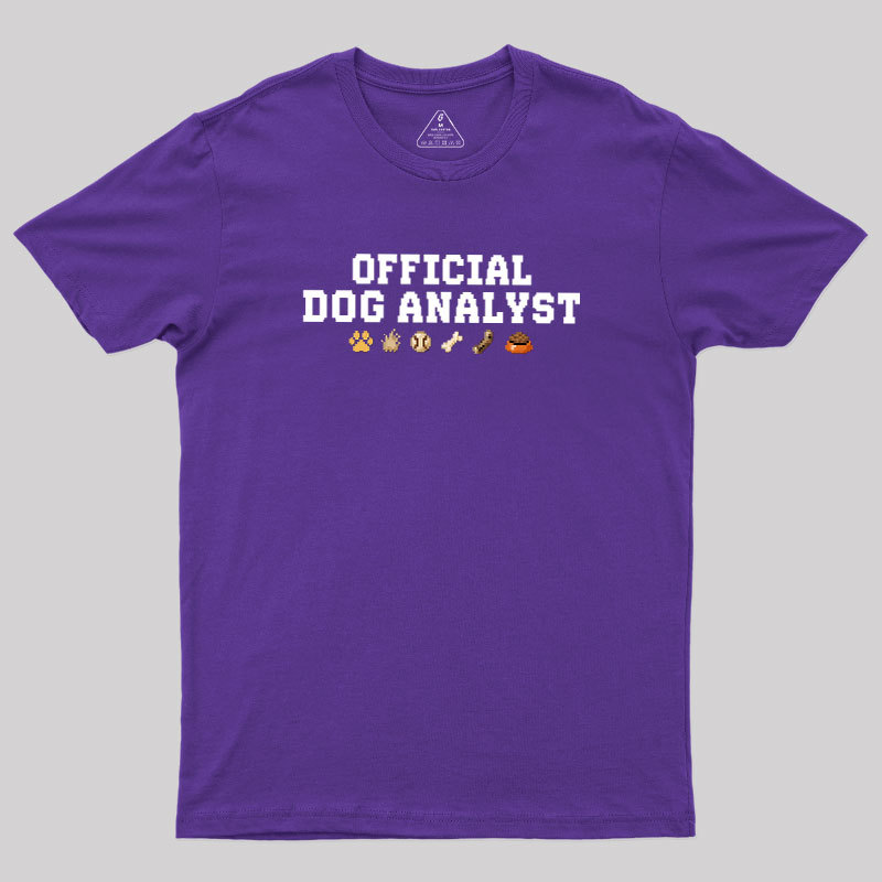 Official Dog Analyst Geek T-Shirt
