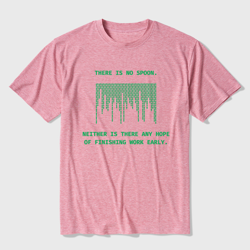 There Is No Spoon Sci-fi Ultra Soft Heather Tees