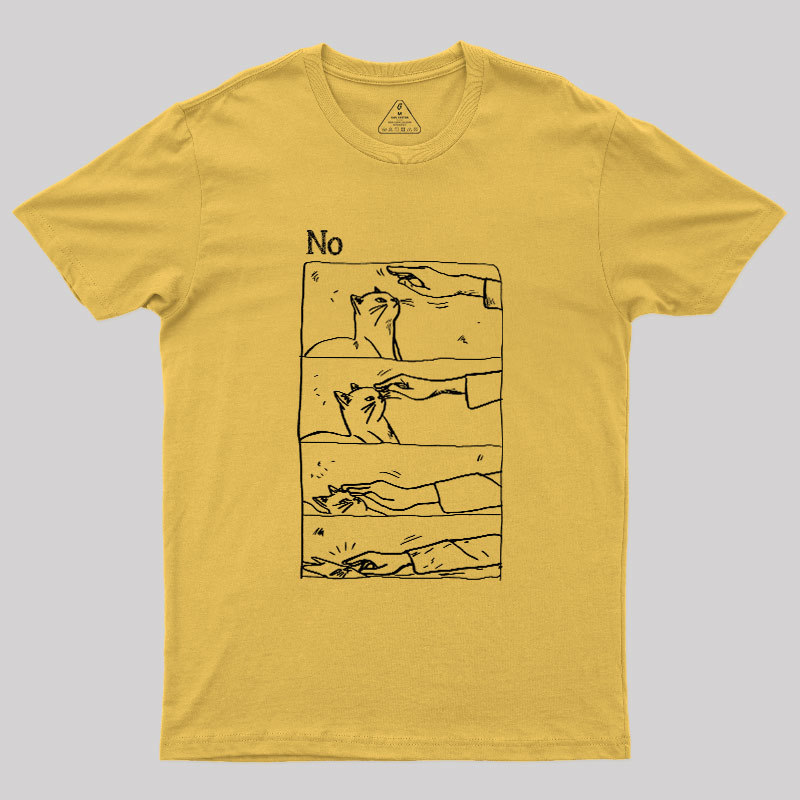 Cat Says No Geek T-Shirt