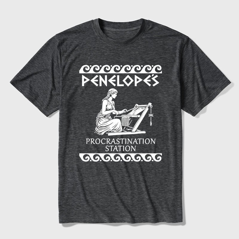 Penelope's Procrastination Station Ultra Soft Heather Tees