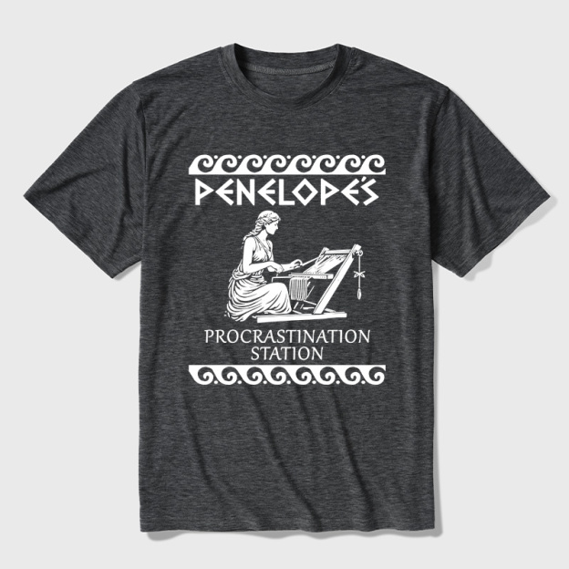 Penelope's Procrastination Station Ultra Soft Heather Tees