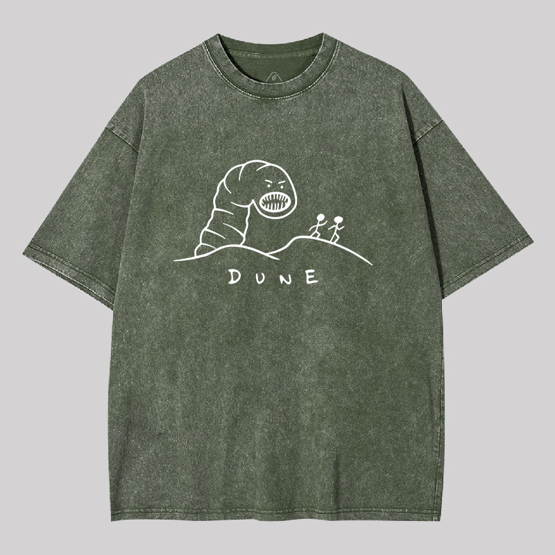 Run from the Worm Geek Washed T-shirt
