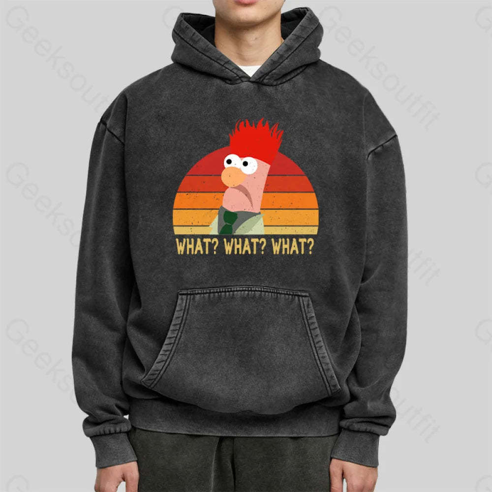 Beaker And Bunsen Muppets Washed Hoodie