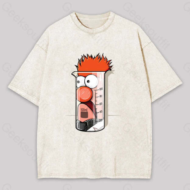 Beaker Dolls Science Washed T-Shirt Apricot / S