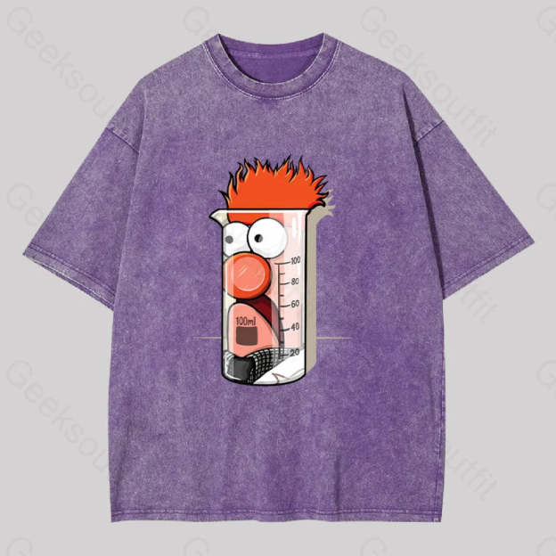 Beaker Dolls Science Washed T-Shirt Purple / S