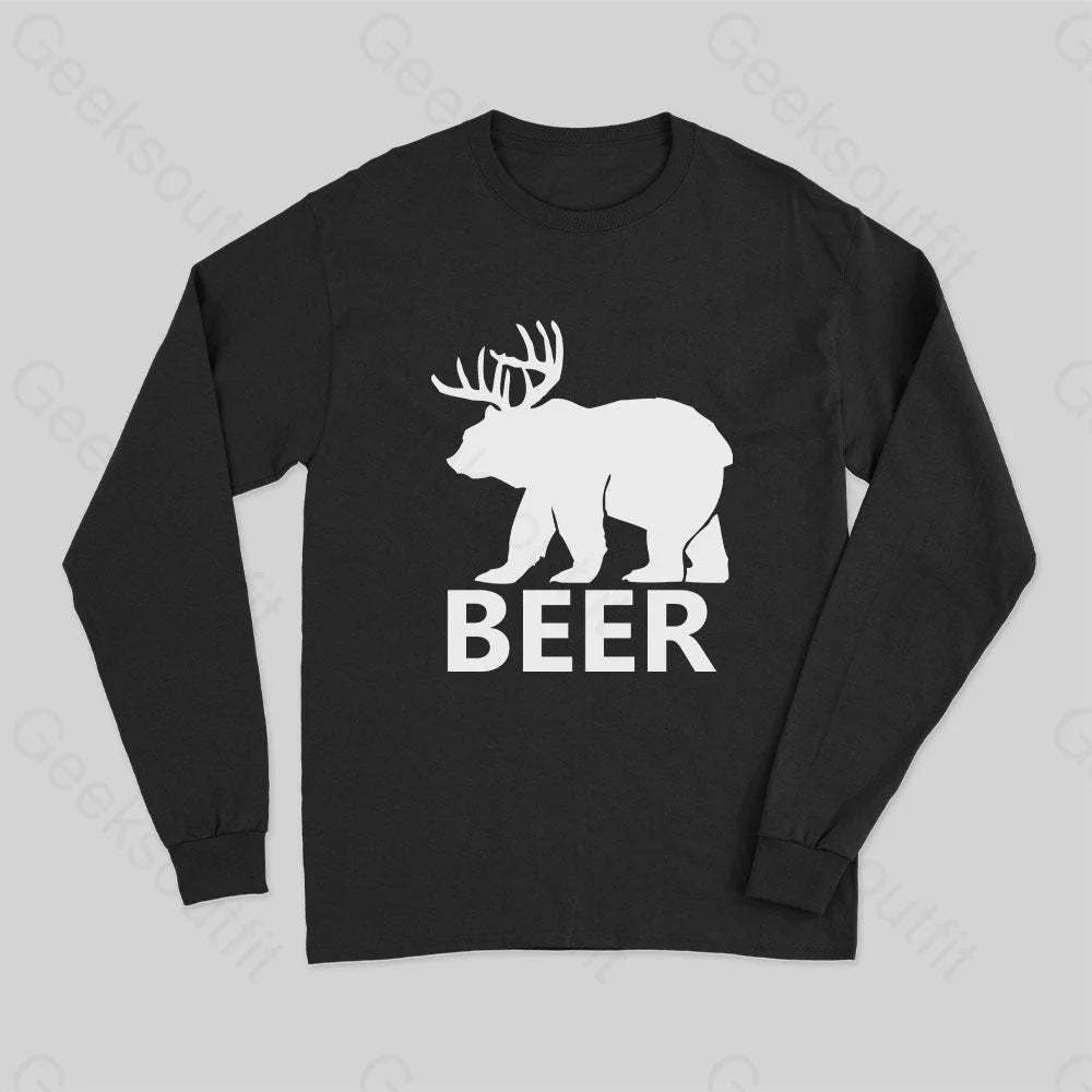 Bear Long Sleeve T-Shirt Black / S