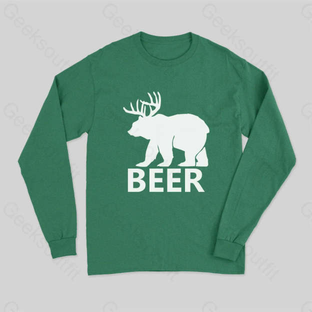 Bear Long Sleeve T-Shirt Green / S