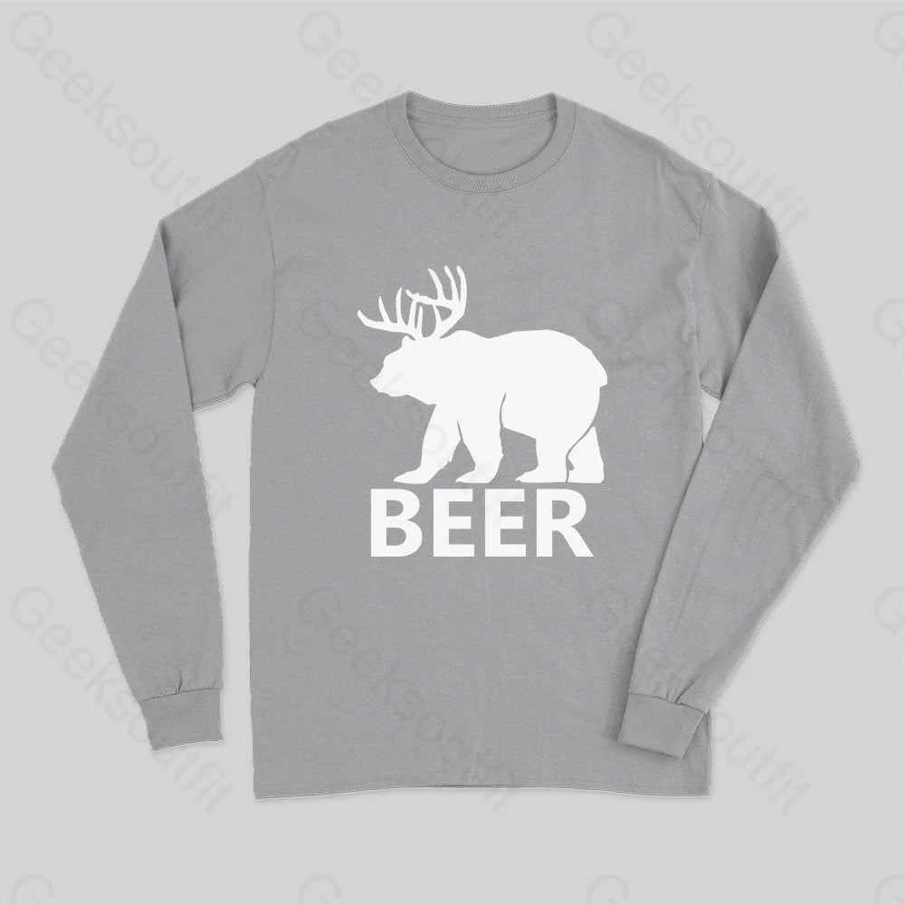 Bear Long Sleeve T-Shirt Grey / S